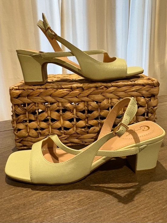 C Comfort Shoes - Cato Women's Slingback Block Heel Sandals in Mint